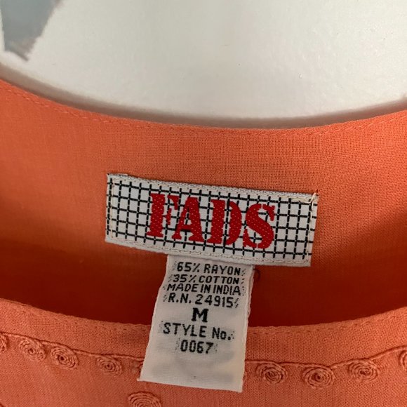 Coral Maxi Crinkle Dress Size M EUC - Picture 6 of 6